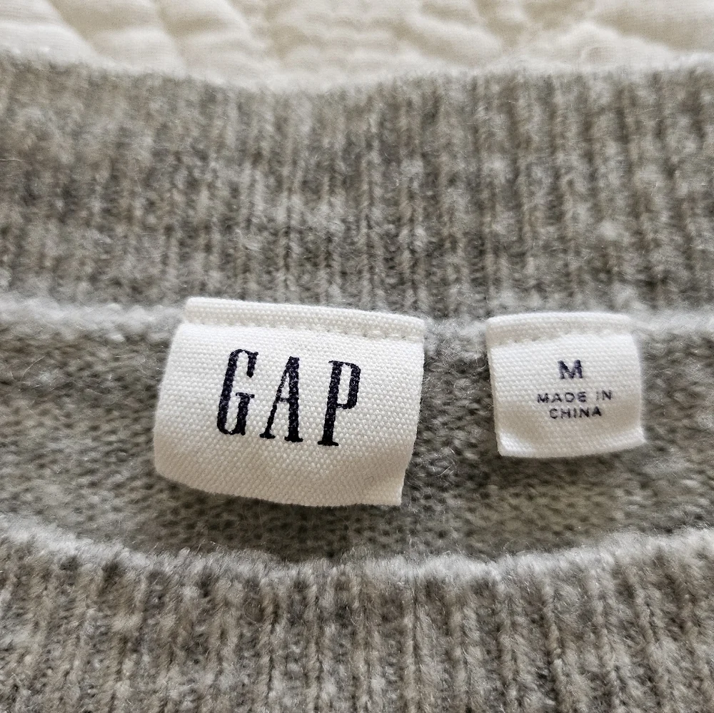 GAP Multi Stripe Sweater Gray And Pink